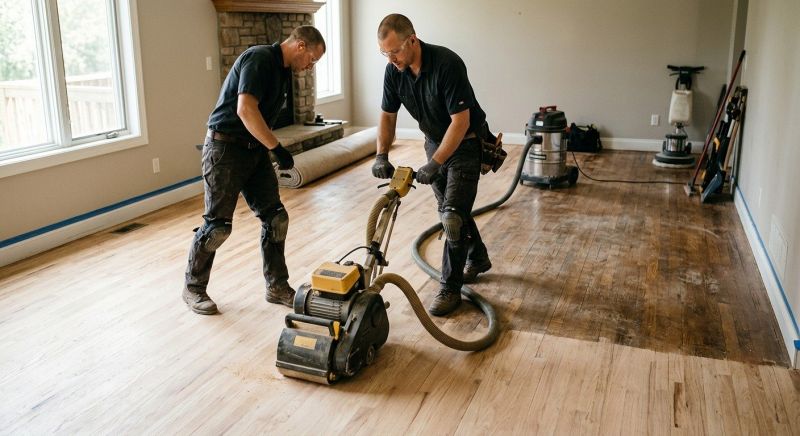 Cabin Floor Refinishing in Overland Park, KS
