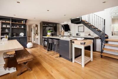 Kitchen with Hardwood Flooring